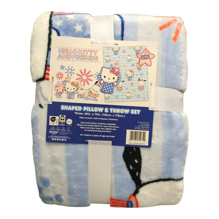 Jay Franco Americana Licensed Character Pillow and Silk Touch Throw Set, 2 Piece