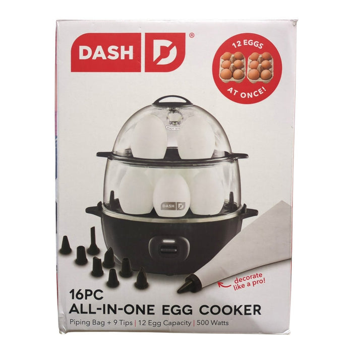 Dash 16-piece All-in-One Egg Cooker with Piping Bag & 9 Tips