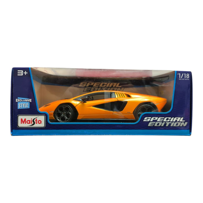 Maisto Lamborghini Countach LPI 800-4 1/18 Scale Model Car, Orange