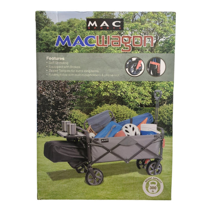 Mac Sports Folding Wagon with Tailgate and Table