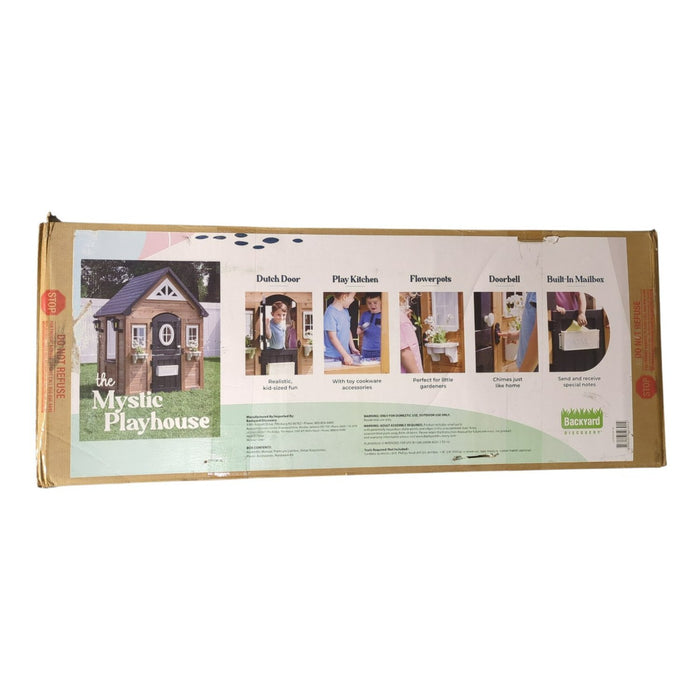 Backyard Discovery Mystic Cedar Wooden Kids Playhouse