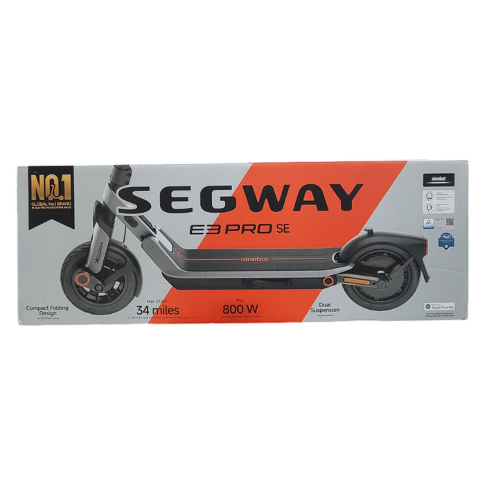 Segway E3 Pro SE Electric Scooter, 20 MPH w/ Lock & Phone Mount, 256 RGB Lights