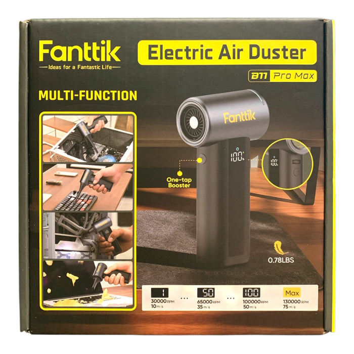 Fanttik Electric Air Duster B11 Pro Max, Cordless Multi-Function Blower