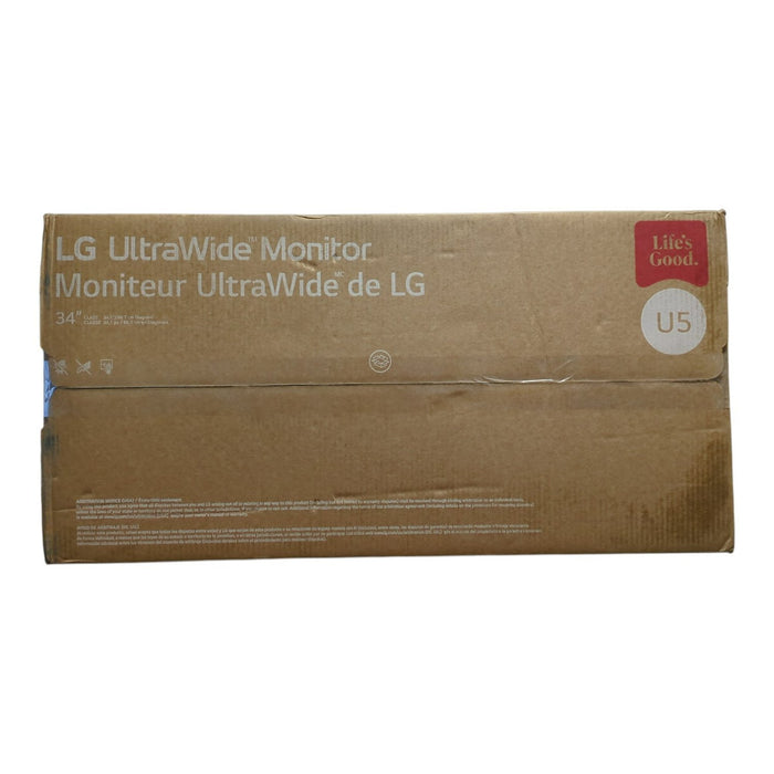 LG 34" UltraWide IPS Monitor 2560x1080 100Hz HDR400, 34U511A-B
