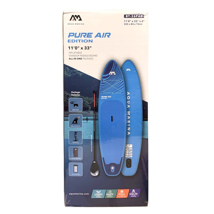 Aqua Marina Pure Air Edition 11'x33" Inflatable Standup Paddleboard All-in-One