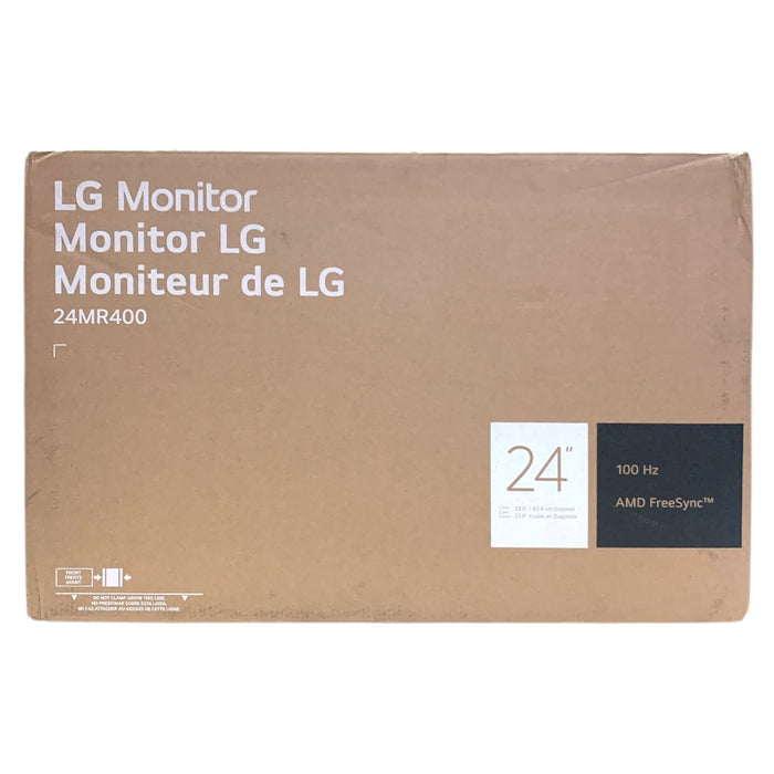 LG 24" FHD 3-Side Borderless IPS 100Hz Monitor with AMD FreeSync