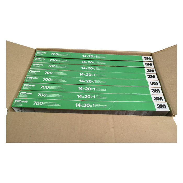 Filtrete Allergen Dust and Pollen Filter, MPR 700 MERV 8, 8pk, 14x20x1