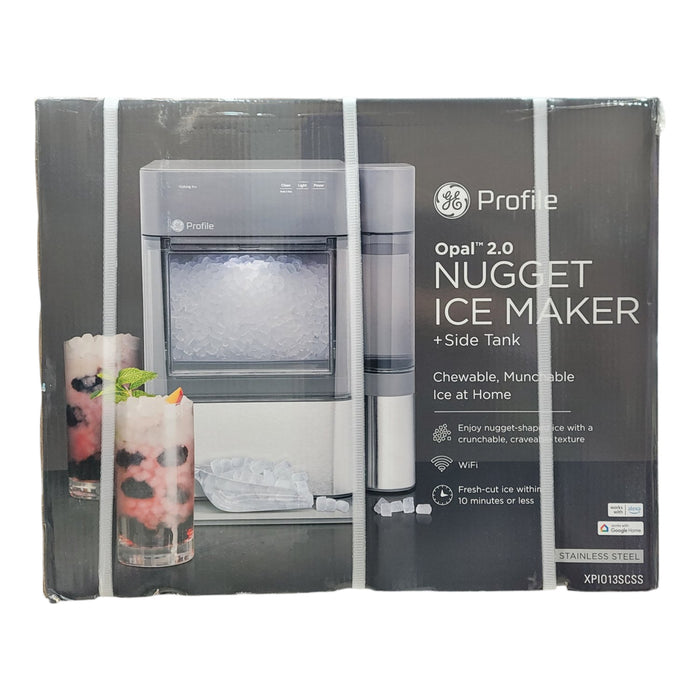 GE Profile Opal 2.0 Countertop Nugget Ice Maker with Side Tank, Stainless Steel
