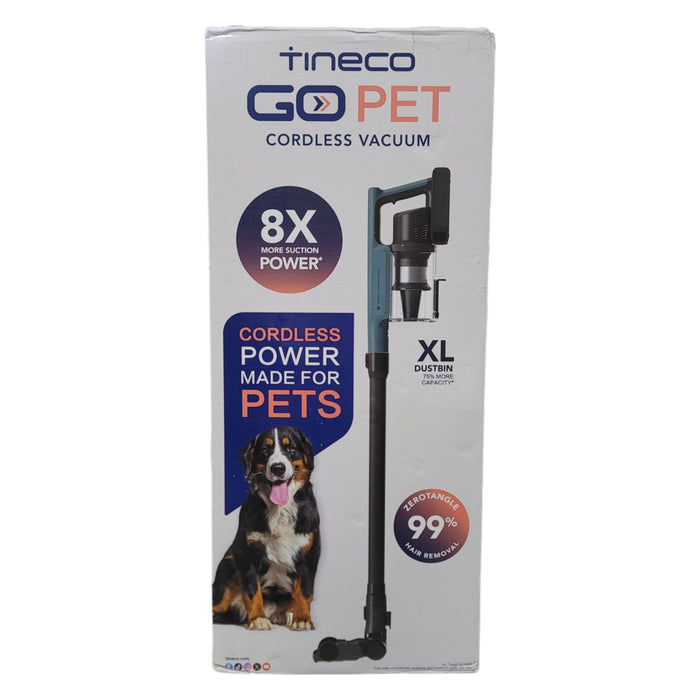 Tineco GO Pet Cordless Stick Vacuum with ZeroTangle Brush Technology, Teal