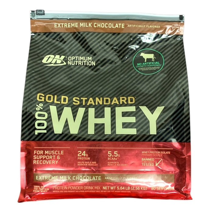 Optimum Nutrition Gold Standard 100% Whey Extreme Milk Chocolate , 5.64 Pound