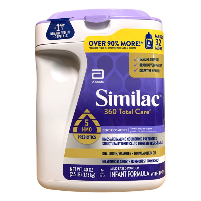 Similac 360 Total Care Gentle Comfort Infant Formula, 40 oz.