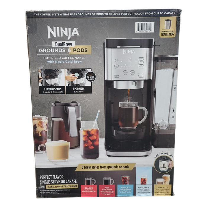 Ninja DualBrew Grounds & Pods Hot & Iced Coffee Maker with Rapid Cold Brew