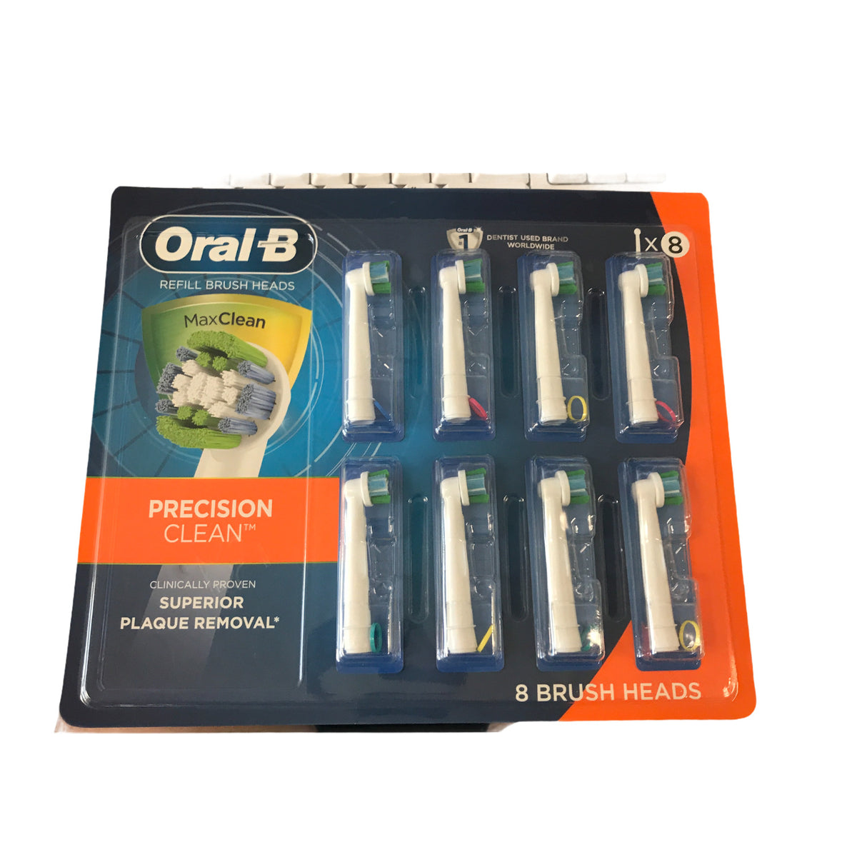 Oral B Precision Clean Replacement Brush Heads 8 Pack — Ewirelessgear 6133