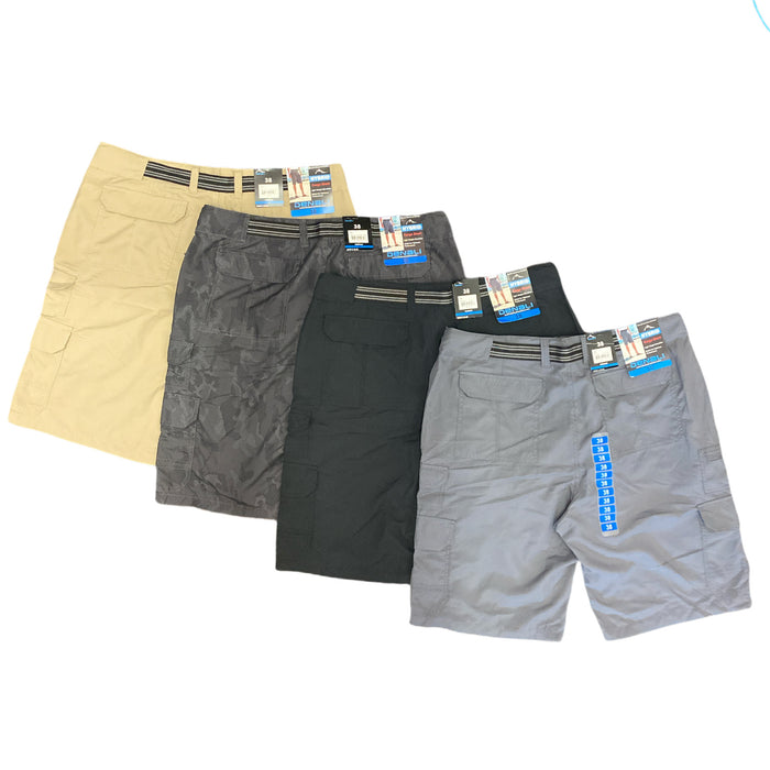 Denali Men's Lightweight Microfiber Hybrid Belted Cargo Short