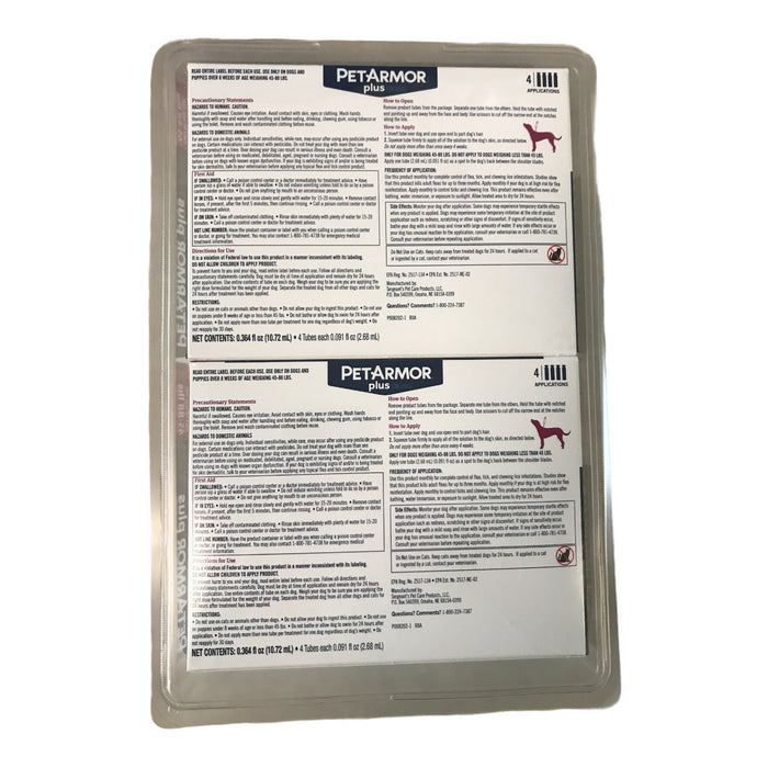 Petarmor PetArmor Plus Flea and Tick Prevention for Dogs, 8 ct. — Ewirelessgear