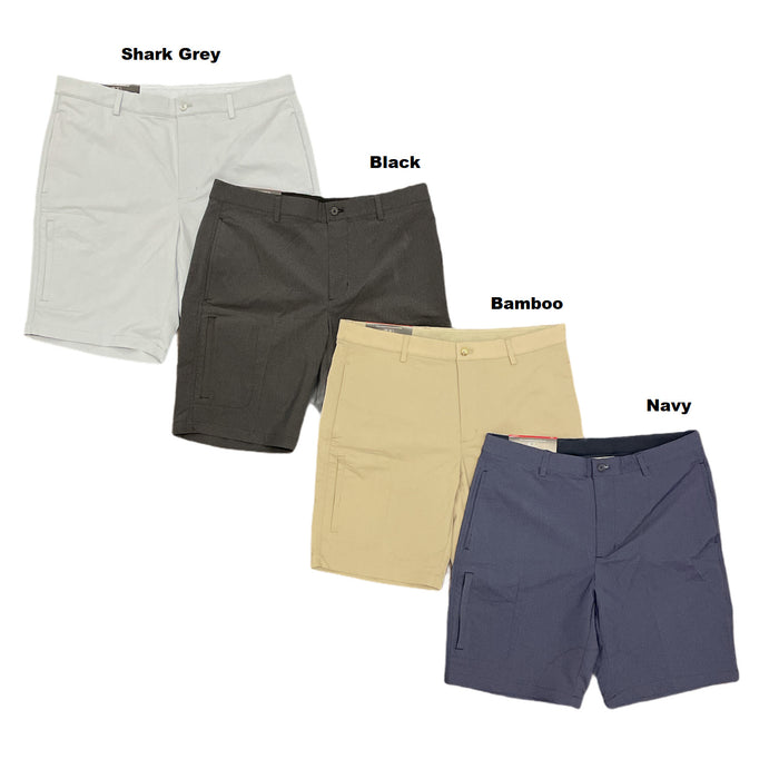 Greg Norman Men's Comfort Waist Moisture Wicking Performance Golf Shorts