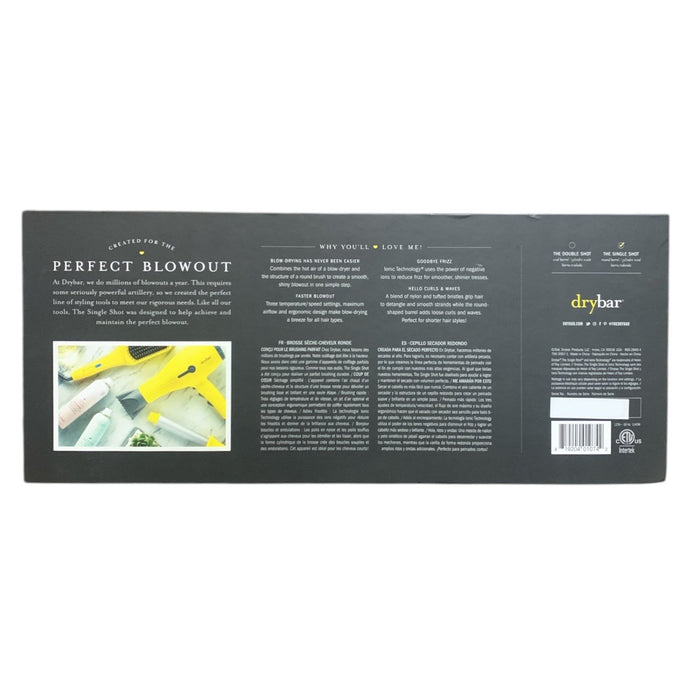 Drybar The Single Shot Round Blow-Dryer Brush, 2.25 Inch Barrel, Yellow