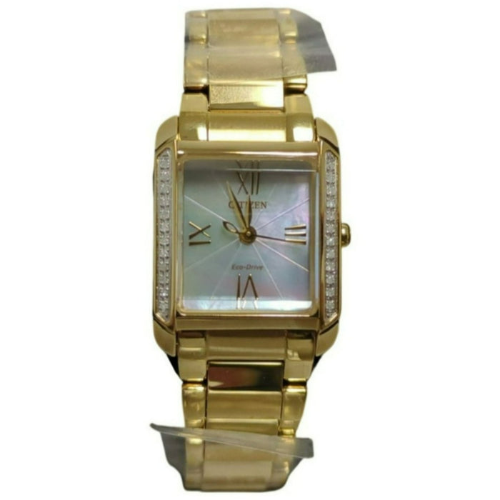 Citizen Ladies Eco-Drive Gold Tone with 24 Diamond Accents Watch,  EW5612-53D