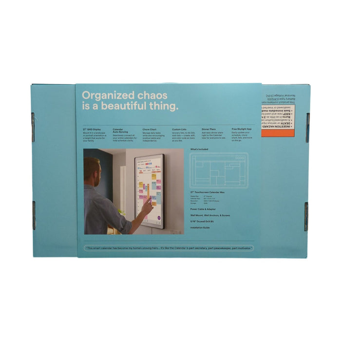 Skylight 27" Touchscreen Calendar Max WiFi Digital Calendar, Charcoal Shadowbox