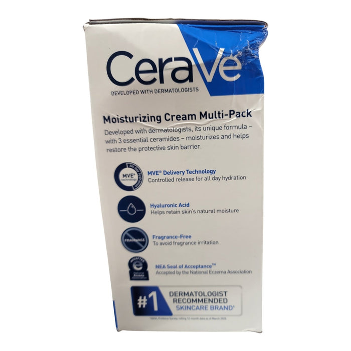 CeraVe Daily Moisturizing Cream 16 oz & 12oz Multi-Pack, Fragrance Free