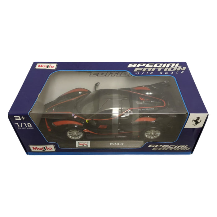 Maisto Special Edition 1/18 Scale Diecast Metal Ferrari FXXK , Black