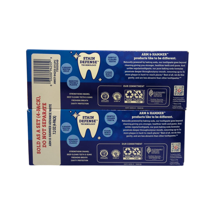 Arm & Hammer Dental Care Advance White Toothpaste, 7.2 oz., 4 pk.