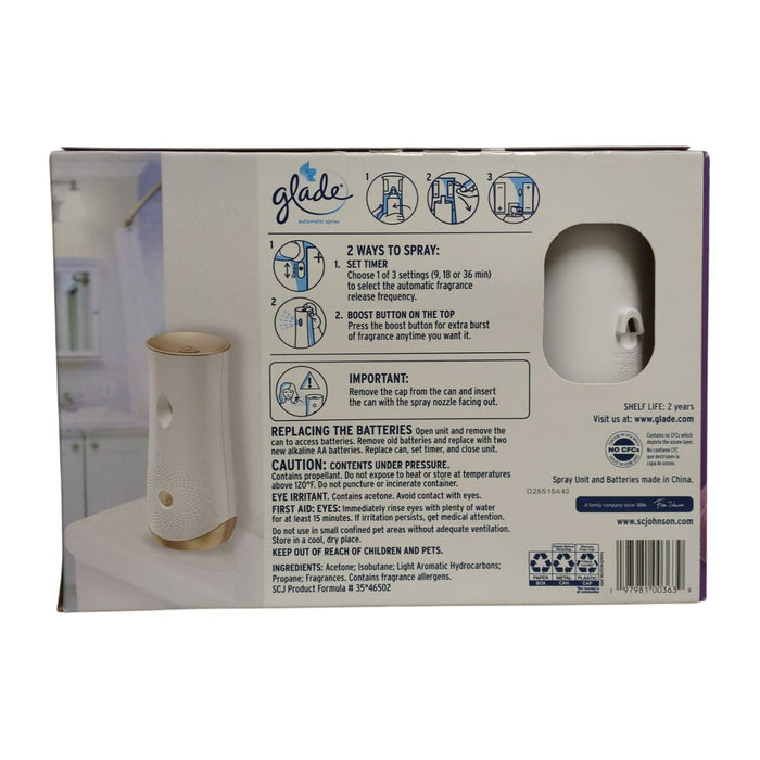 Glade Automatic Spray Air Freshener, Fig & Apricot, 1 Device + 3 refills