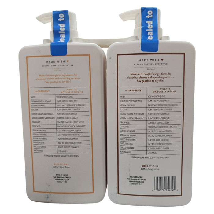 Native Vanilla Vibe Nourishing Body Wash, 2 pk./68 fl. oz.
