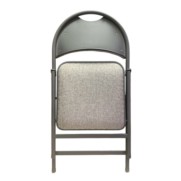 Cosco Trusted Solutions Commercial Fabric XL Folding Chair, Grey, 4-Pack