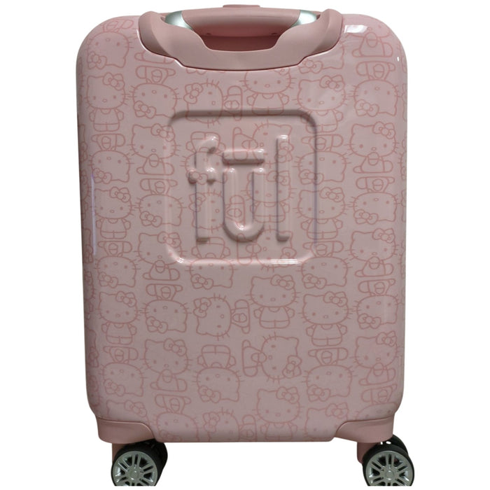 FUL Hello Kitty 21 Inch Carry On Luggage, Printed Hardshell Rolling Suitcase