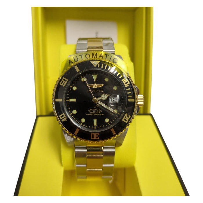 Invicta Men's Pro Diver Automatic 44mm Stainless Steel Watch, Black Dial, 36973