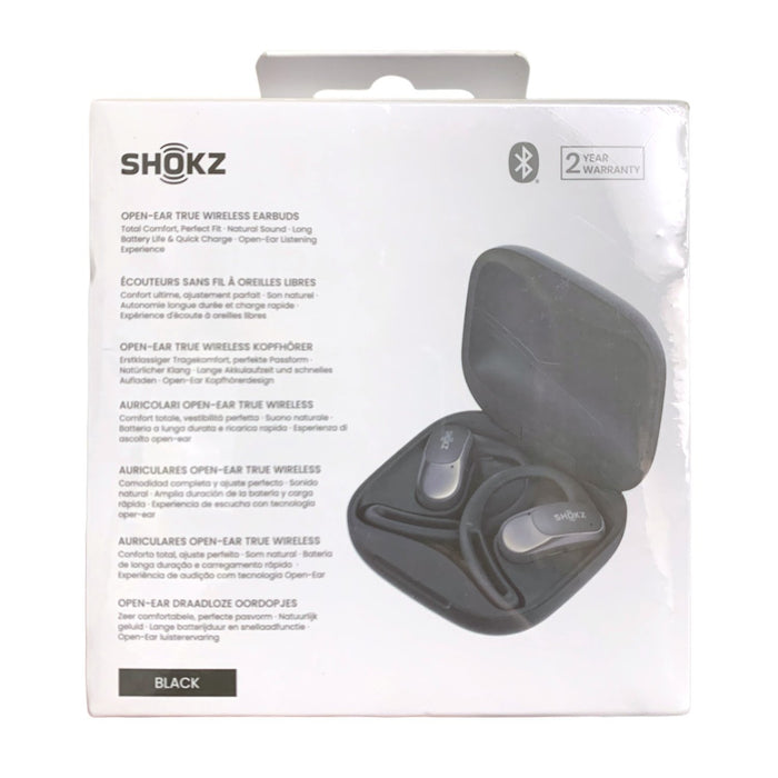 Shokz OpenFit Air Open-Ear True Wireless Earbuds, Black