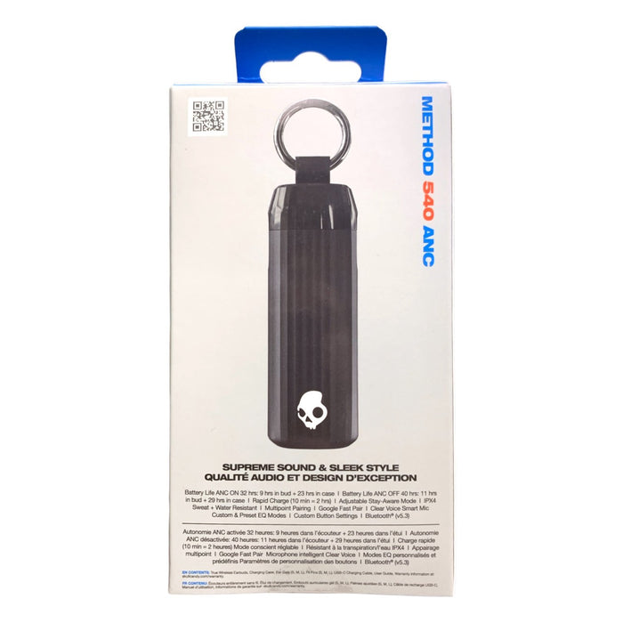 Skullcandy Method 540 ANC Wireless Earbuds, Sound by Bose, Bluetooth, Black