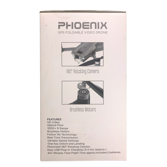 Vivitar VTI Phoenix GPS Foldable Dual Camera Video Drone, 5G Wi-Fi, Ages 14+