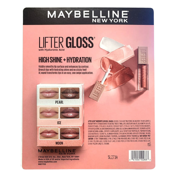 Maybelline Lifter Gloss Trio with Hyaluronic Acid, High Shine & Hydration