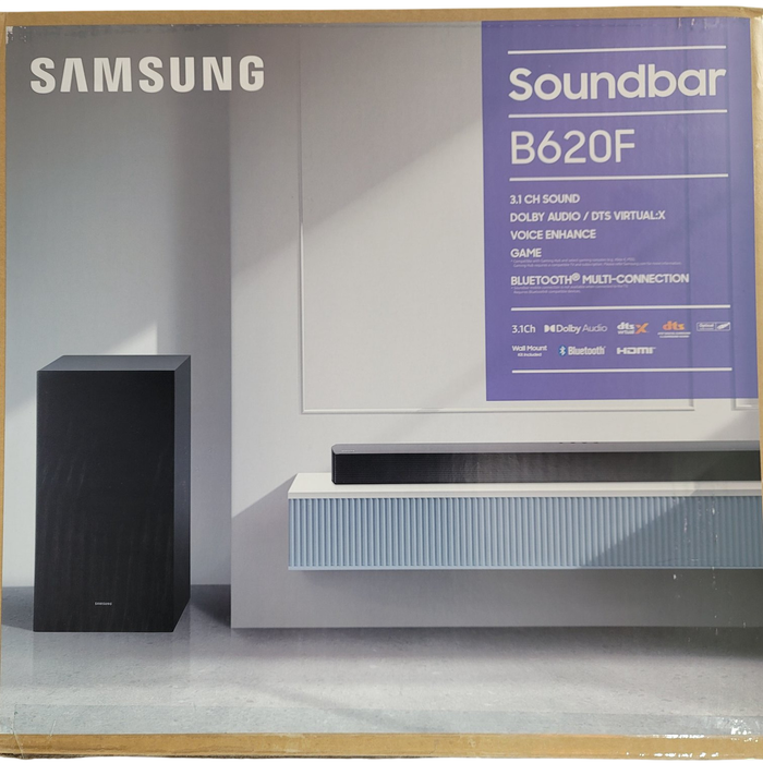 Samsung HW-B620F 3.1 Channel Soundbar with Subwoofer Black, Dolby Audio/DTS