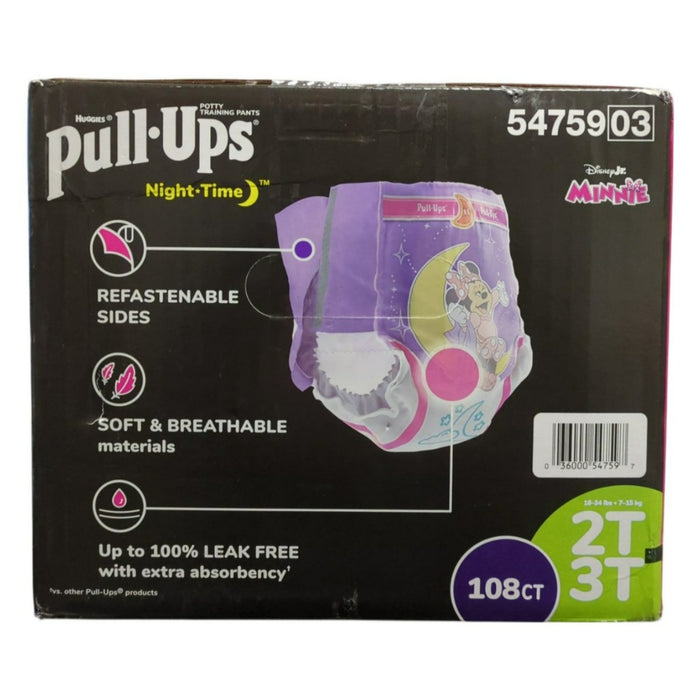 Pull-Ups Night-Time Potty Training Pants for Girls, 2t/3t 108ct
