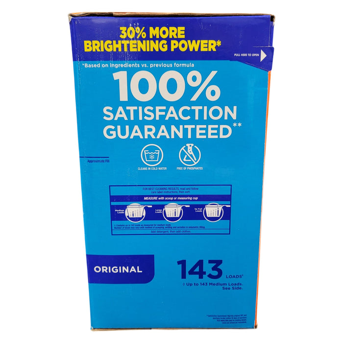 Tide + Ultra Oxi Powder Laundry Detergent, Original, 143 loads, 225 oz.