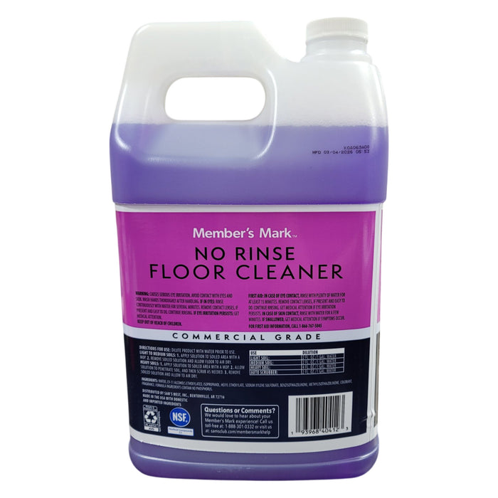 Member's Mark Commercial Grade No Rinse Floor Cleaner, 1 Gallon
