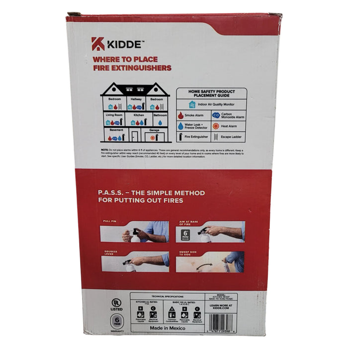 Kidde Kitchen and General-Use 1:A-10:BC Fire Extinguisher Value Pack