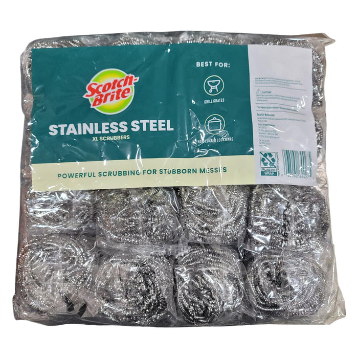 Scotch-Brite Stainless Steel Extra Large Scrubbers,16 ct.