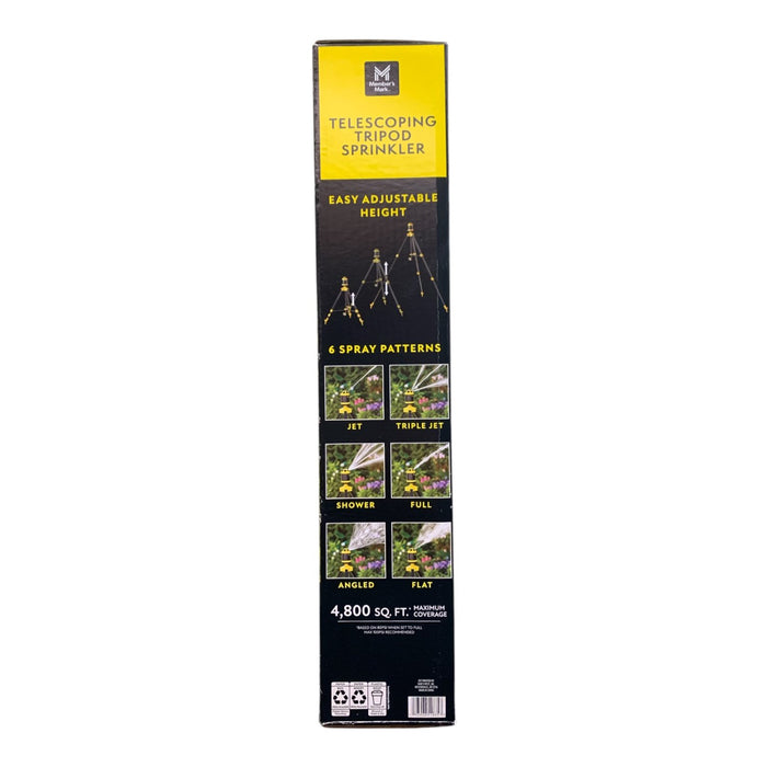 Member's Mark Telescoping Tripod Sprinkler, 4,800 Sq. Ft.  Max Coverage