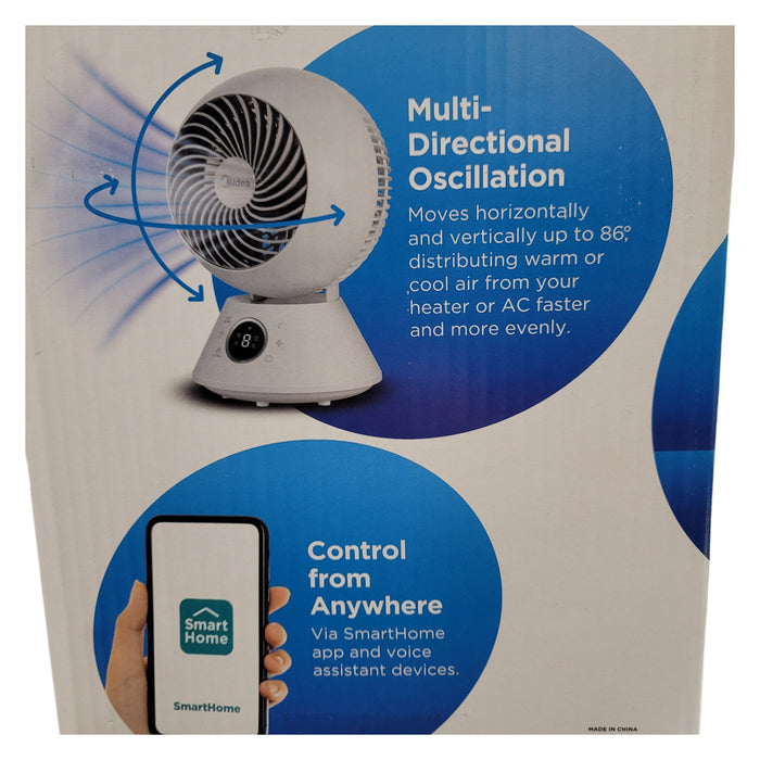 Midea 6 inch Smart Table Fan & Air Circulator