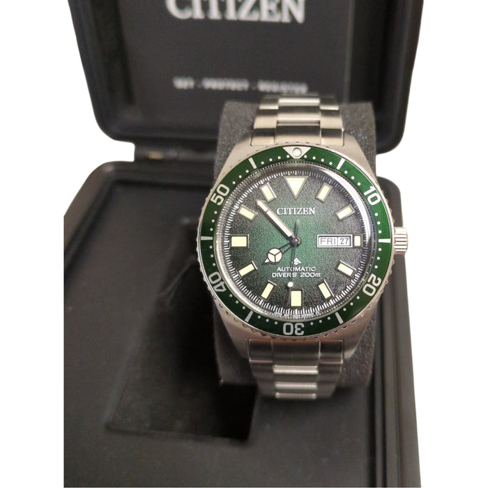 Citizen Men's Automatic Promaster Dive Sea, Stainless Steel, Green Dial, 41mm