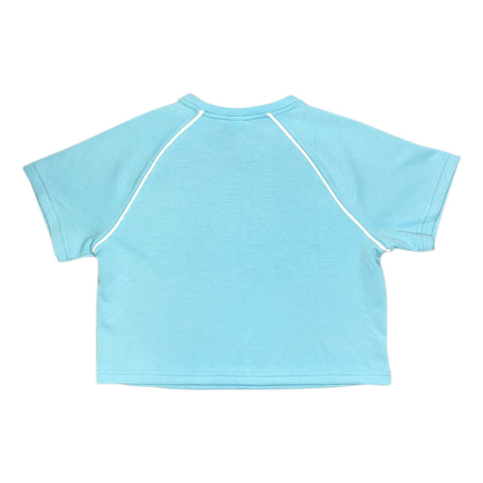 Member's Mark Girls Sandwash Tee, Short Sleeve, Crewneck with Contrast Piping