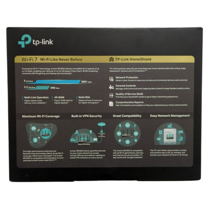 TP-Link Archer Ultra Fast BE4600 Wi-Fi 7 Router