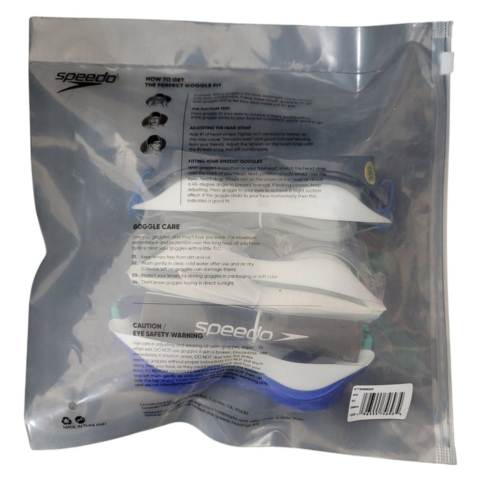 Speedo Adult Swim Goggles 3 Pack, Anti-Fog, UV Protection, Leakproof,
