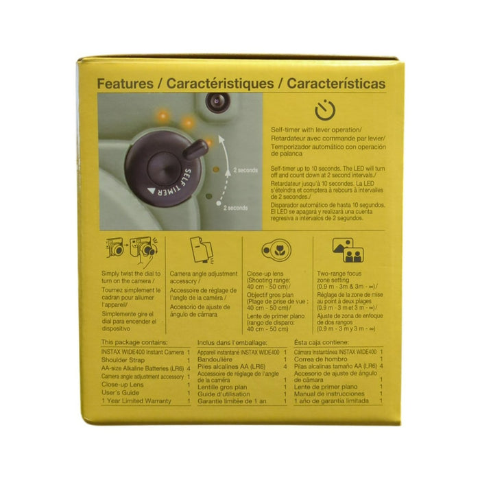 Fujifilm INSTAX Wide 400 Instant Camera, Sage Green