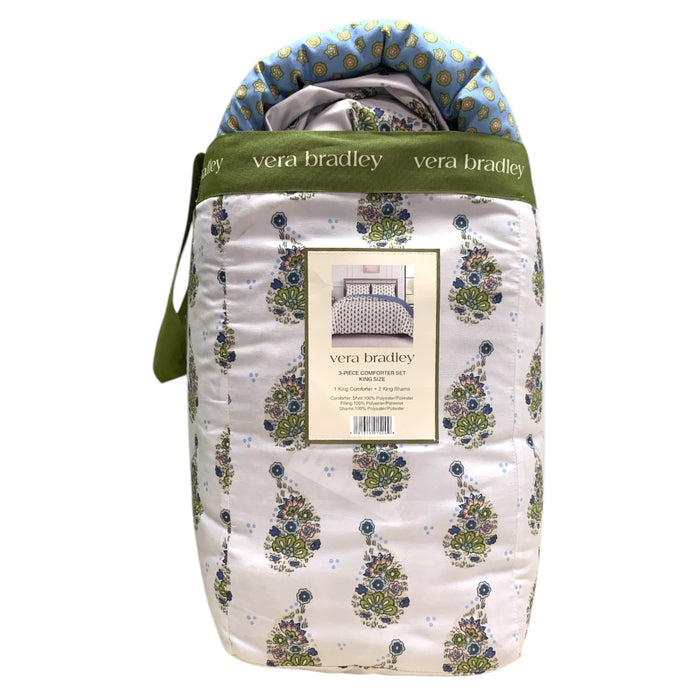 Vera Bradley 3-Piece Comforter Set, King Size, Comforter and Two Shams