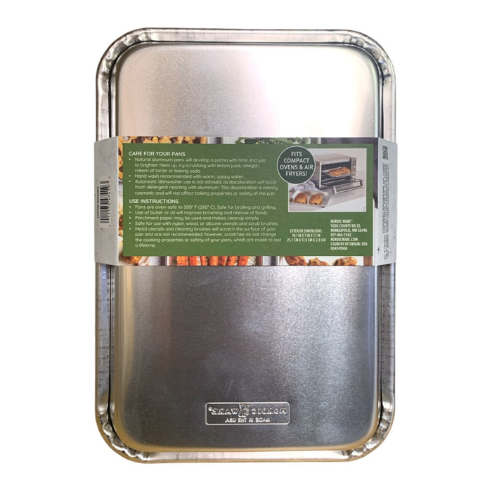 Nordic Ware Naturals Aluminum Bakeware, Eighth Sheets, Set of 4